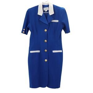 Vintage 1980 Danny and Nicole Button Down Dress